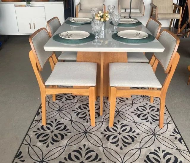 Mesa de Jantar com 4 Cadeiras 120x80 Direto da fabrica Fazemos Entrega