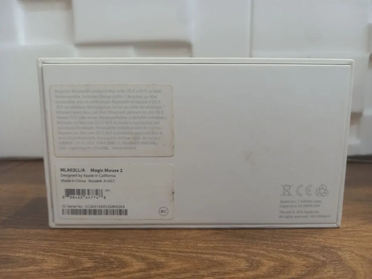 Apple Magic Mouse 2 IMPECÁVEL - Com Caixa, Manuais LACRADOS e Cabo NOVO  - Foto 3