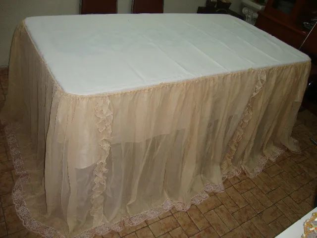 Toalhas para Mesas de Festas. Tranças, Forros e Laços. 8 Peças (Entrega em Seu Endereço) - Foto 3
