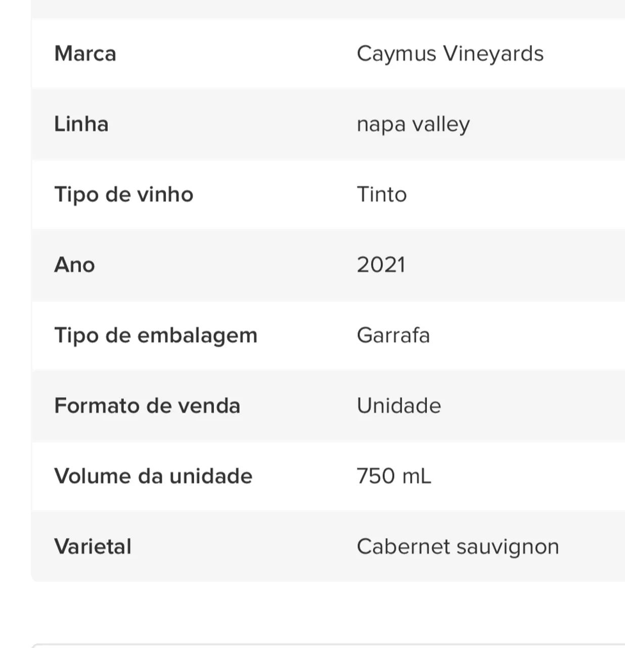 Vinho Caymus Napa Valley Cabernet - Foto 4