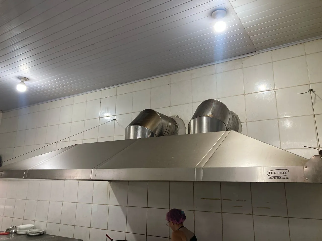 Coifa de cozinha industrial