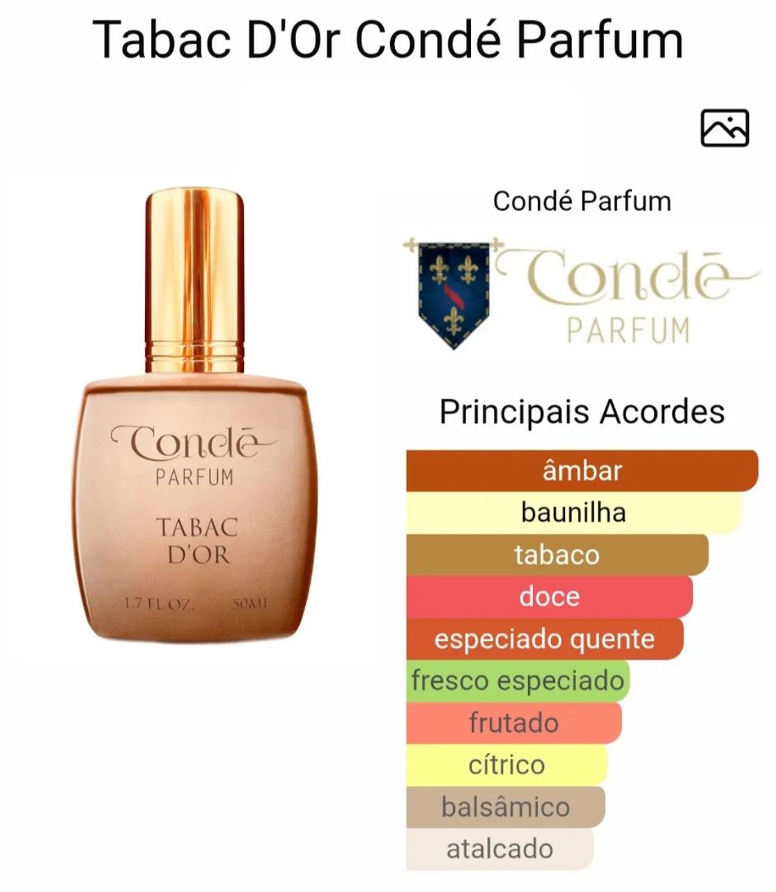 Perfume Tabac D'Or 50ml - Foto 4