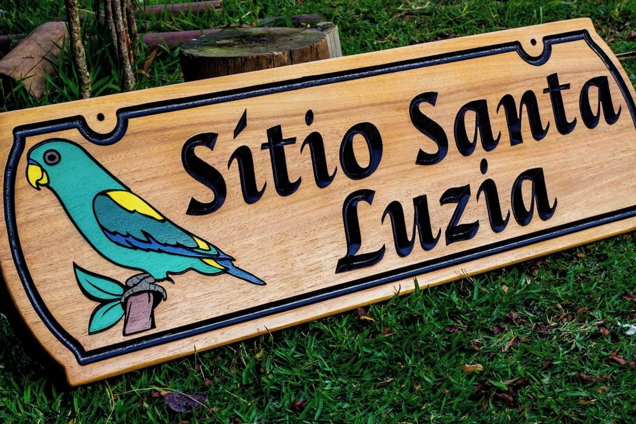 Placa Decorativa em Madeira Artesanal - Foto 3