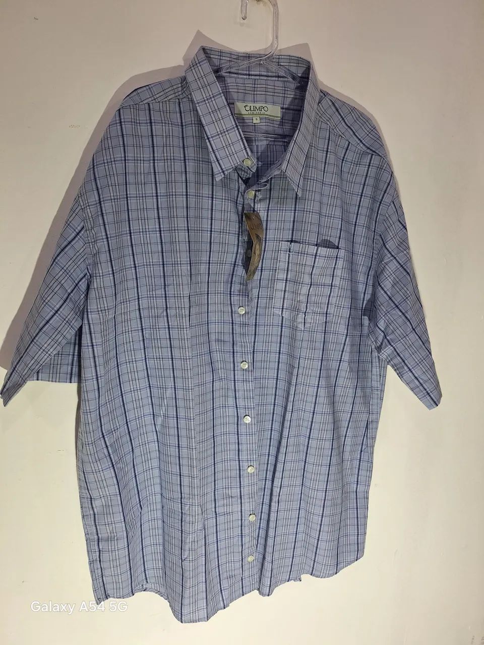 Camisa Social Clássica Azul Claro - Limpo