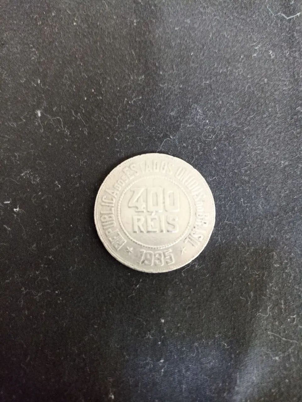 Moeda Brasileira de 400 Réis - 1935 - Foto 2