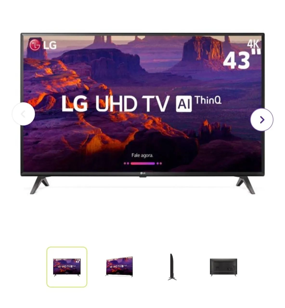 Placa principal smart tv LG modelo: 43UK6310PSE