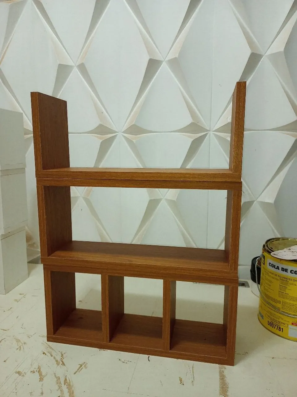 3 nicho MDF amadeirado novo
