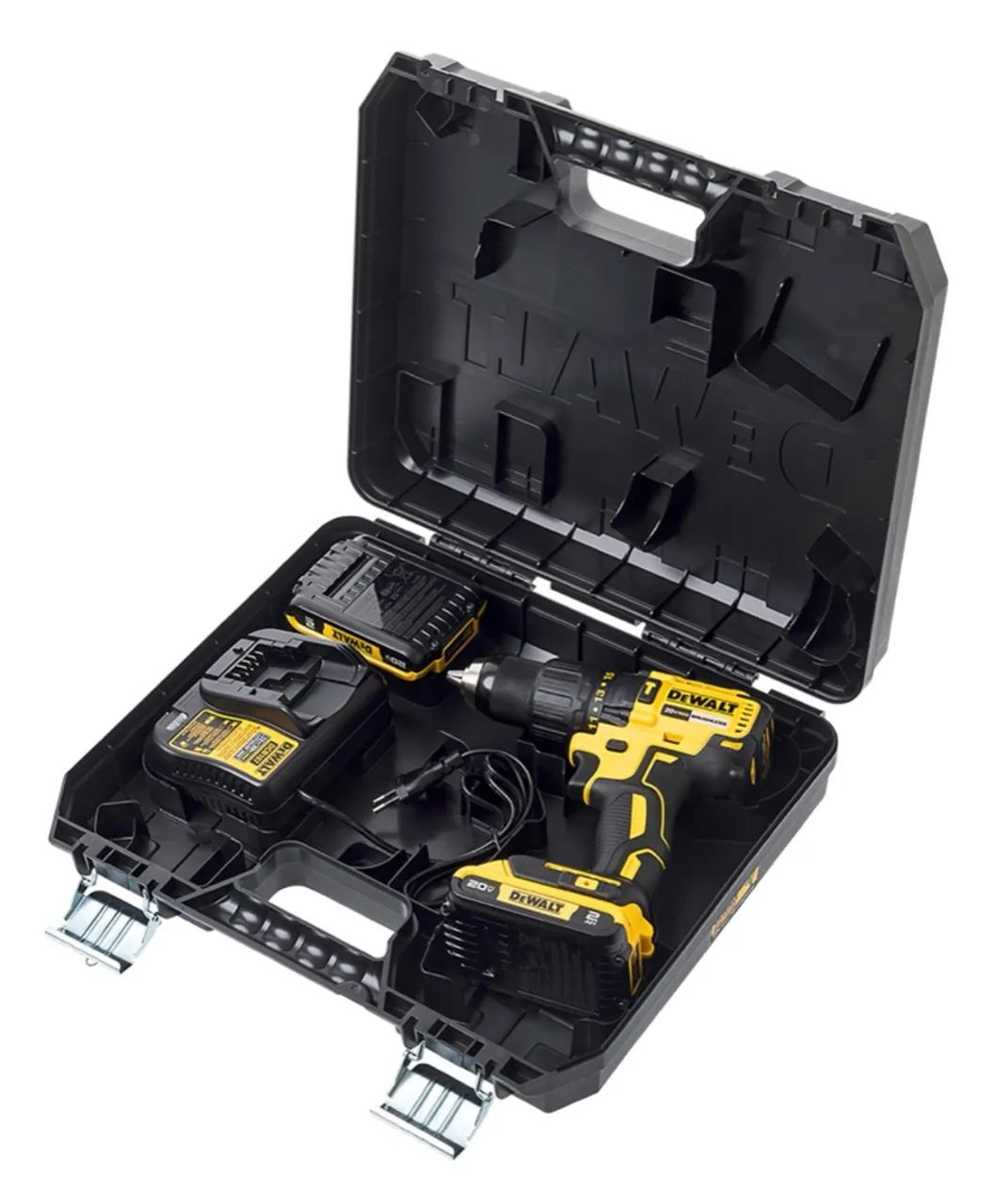 Furadeira e Parafusadeira 20V Dewalt 2 baterias e carregador nova  - Foto 2