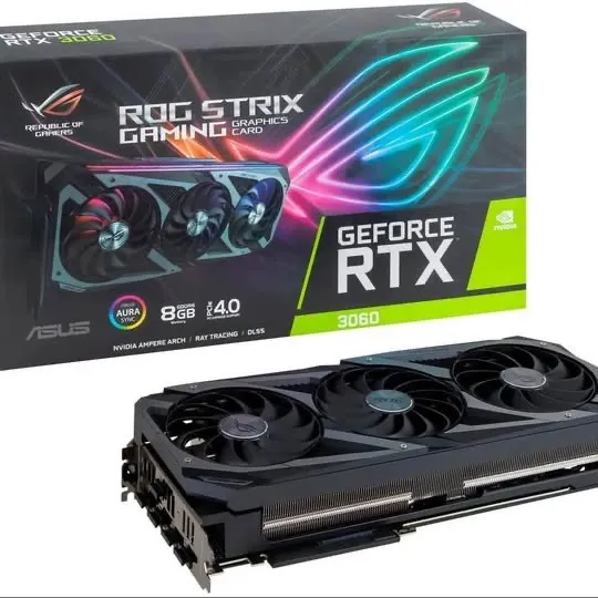 Placa de Vídeo Asus NVIDIA GeForce ROG Strix RTX 3060 12G V2 Gaming OC Edition, 12GB GDDR