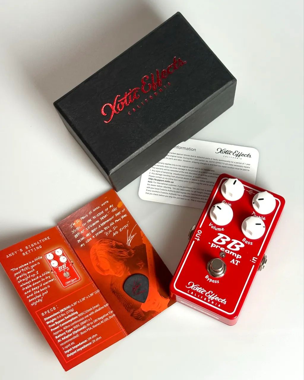 Pedal Xotic BB Preamp AT - Andy Timmons - Instrumentos musicais