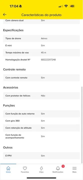 Drone DJI Mini 2 - Novo - Foto 2