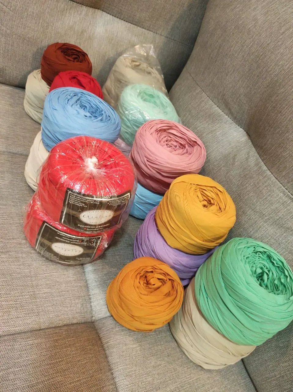 Fio de malha em fita de Poliéster, cores diversas - Foto 2