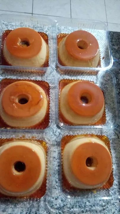 Pudim de leite caseiro - Pacote com 5 unidades