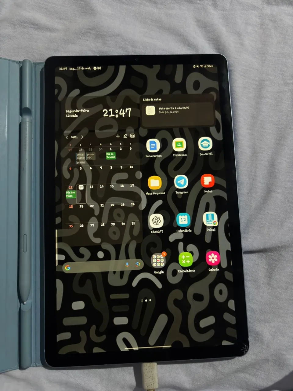 Tablet Samsung Galaxy Tab S6 Lite 64GB Azul + Acessórios (com detalhes)