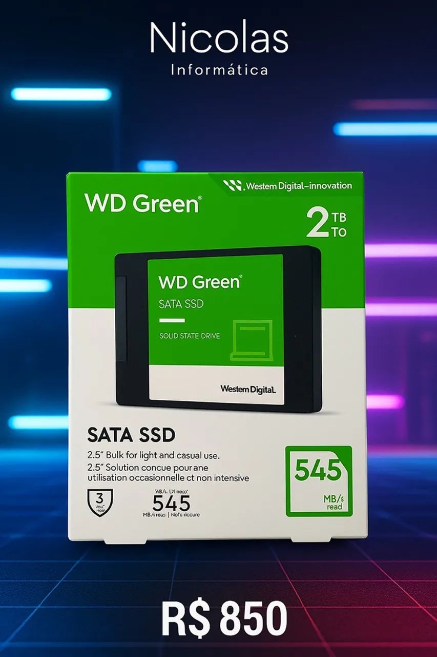SSD WD Green 2TB SATA 2.5