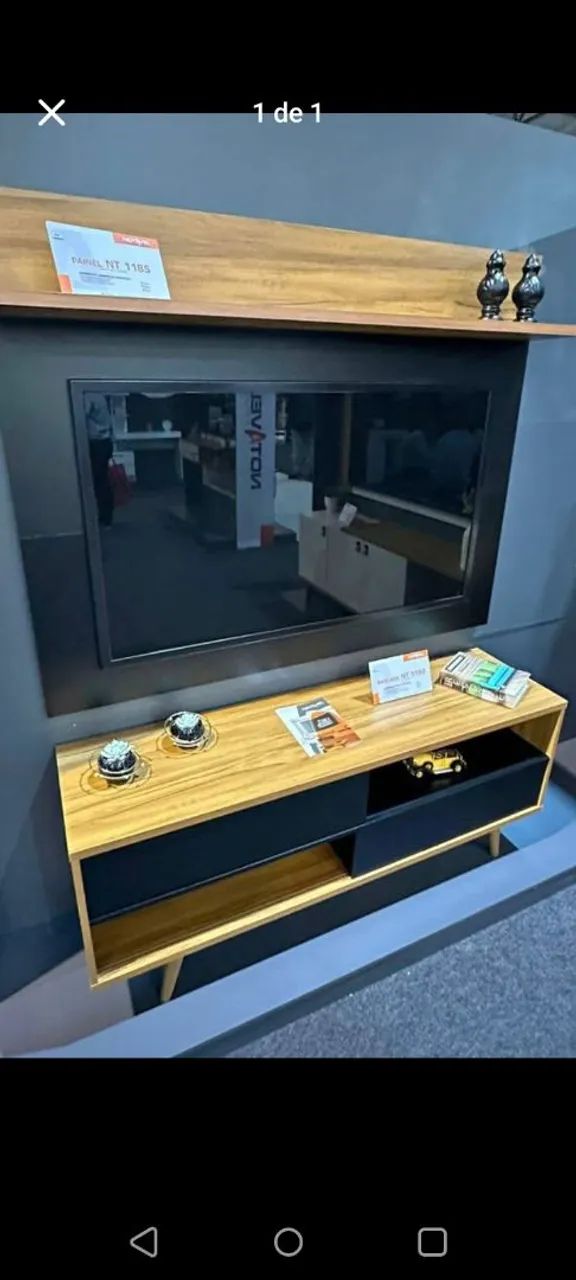 Painel Com Bancada Para Tv Até 50 Polegadas Na Promoção. Entrega É Montagem Grátis