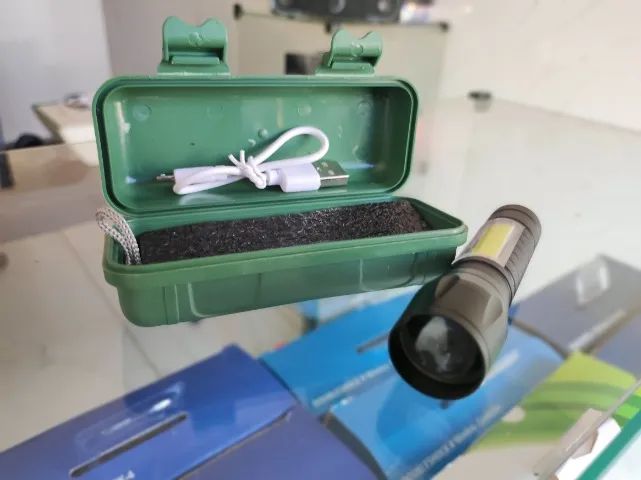 Lanterna recarregável USB pequena - Nova - Foto 2