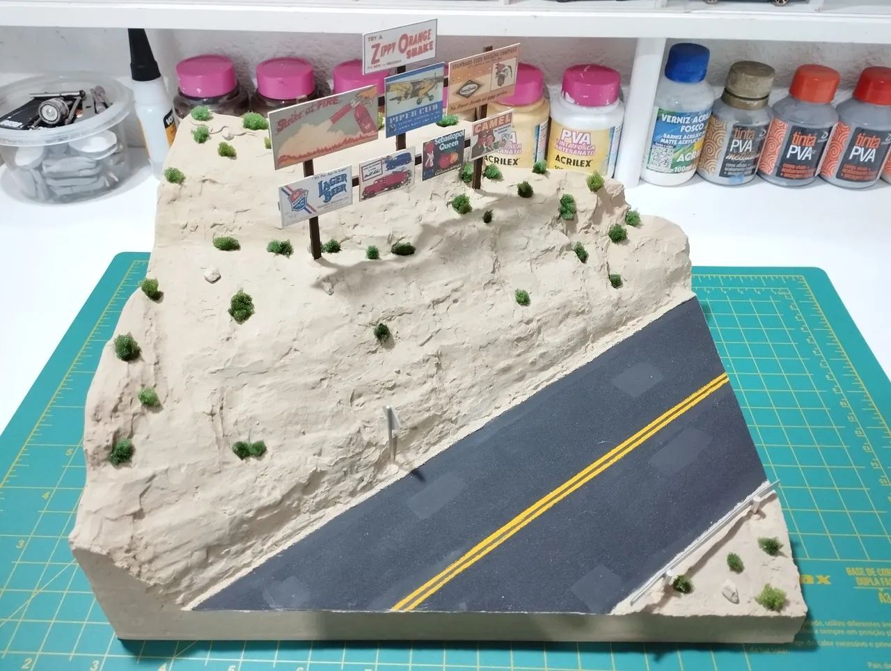 Diorama de estrada em miniatura - Foto 2