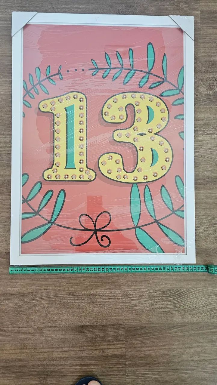 Quadro Decorativo Número 13 - Foto 3