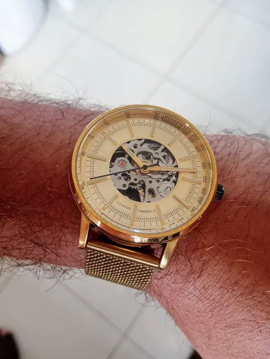 Relógio Automático Dourado - Edição Exclusiva! - Foto 4