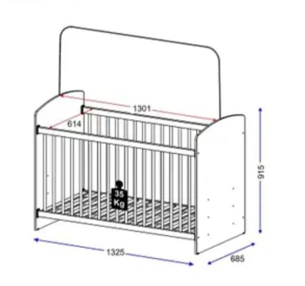 Berço de Bebê Branco - Usado - Foto 3