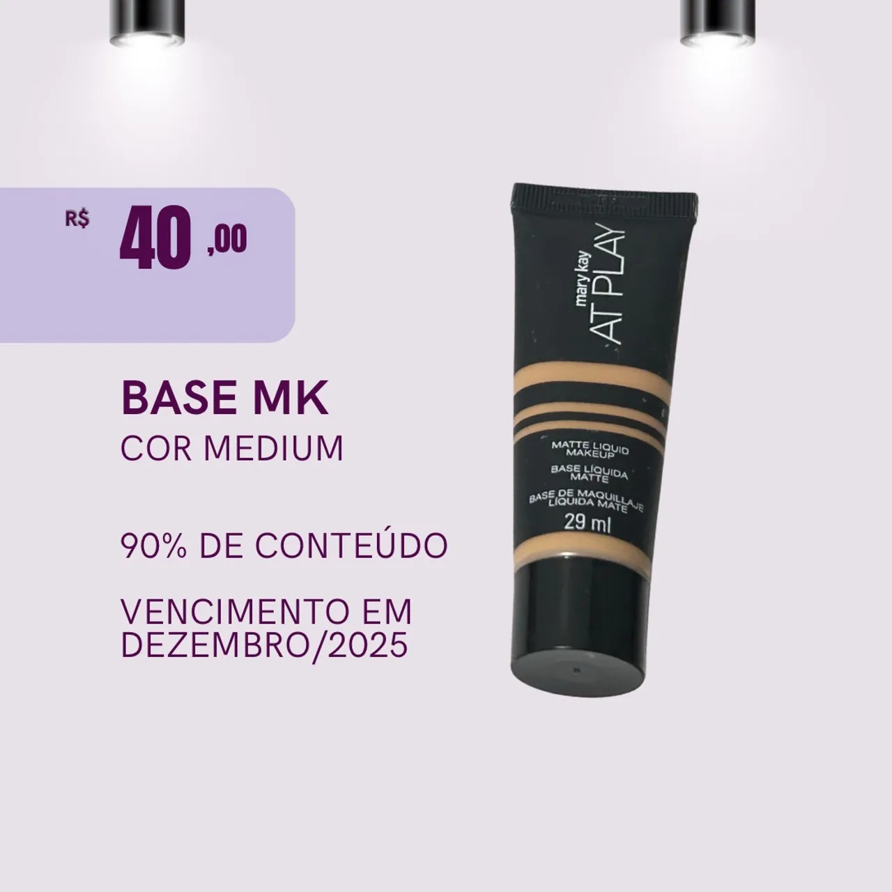 Base Matte Líquida Mary Kay AT PLAY - Cor Medium