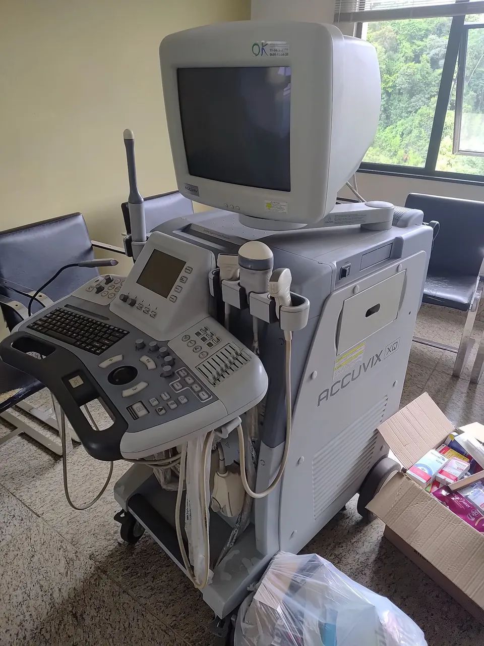 Sistema de ultrasson andominal e vascular sansung medson accuvix XQ 2008