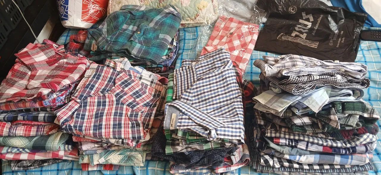 Camisas xadrez - Diversas cores e tamanhos - Foto 4
