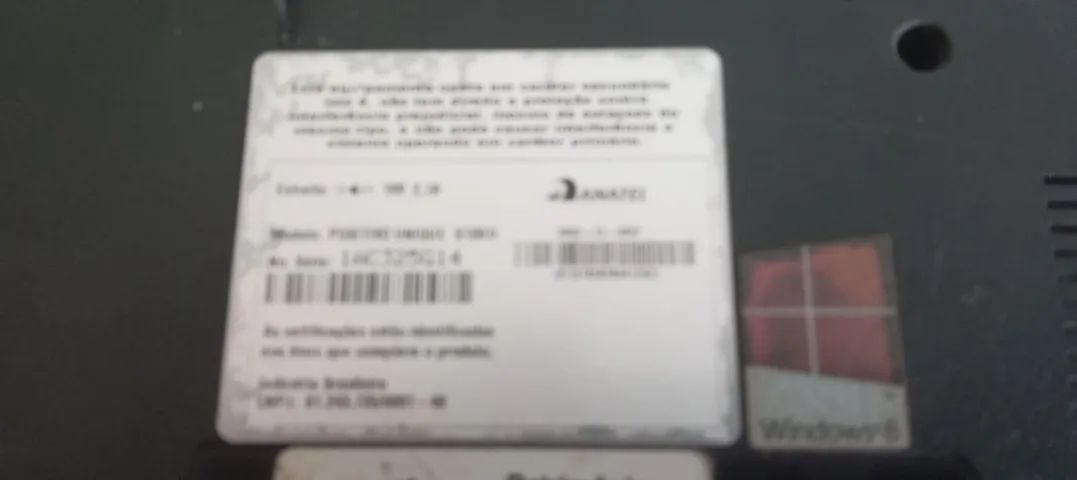 Carcaça de not book positivo unic s1999 1l bem conservada sem  a tela - Foto 5