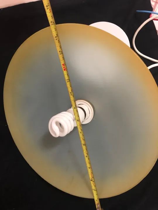 Luminária pendente de teto cúpula vidro  - Foto 3