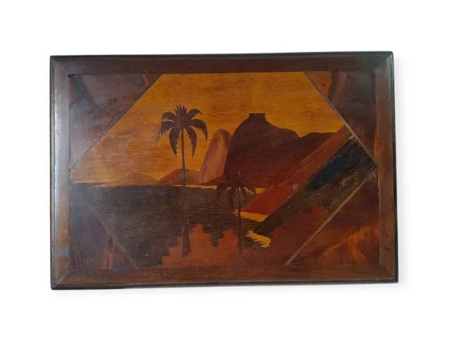Antiga Caixa Machetada Cena Rj Pedra Da Gávea C/ Divisória