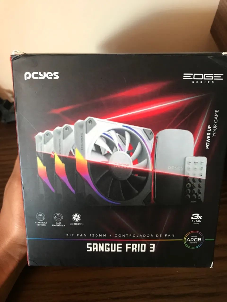 Kit de Cooler PCYES Sanguine Frio 3 - 3 Fans 120mm ARGB