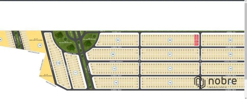 04 Terrenos à venda, 1000 m² por R$ 140.000 - Luzimangues - Porto Nacional/TO