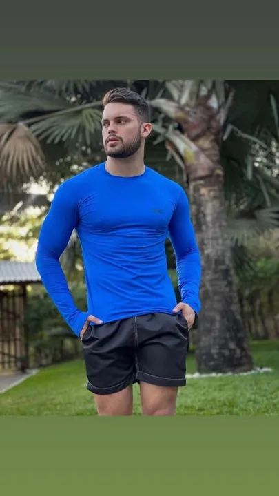 Camiseta de manga comprida para treino - 4 cores! - Foto 4