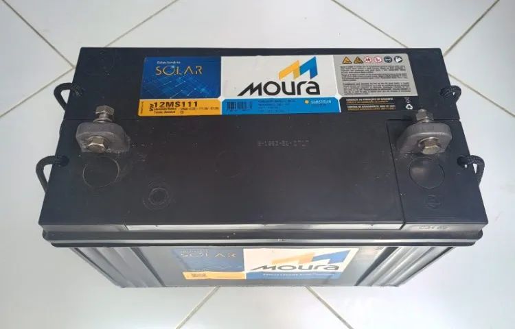 Bateria Estacionária Solar - Moura 12MS111 - Foto 3