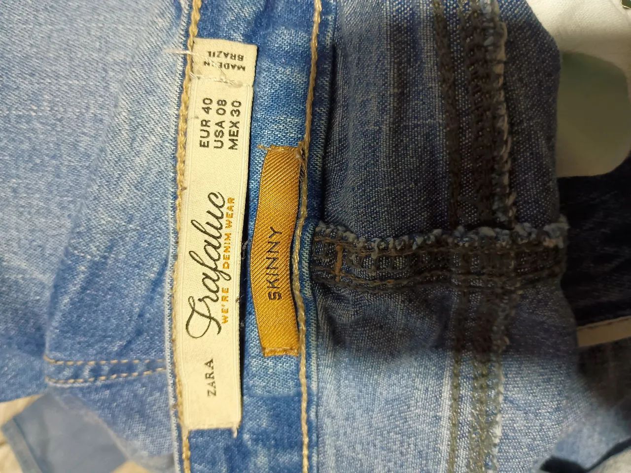 Calça jeans Zara feminina  - Foto 4