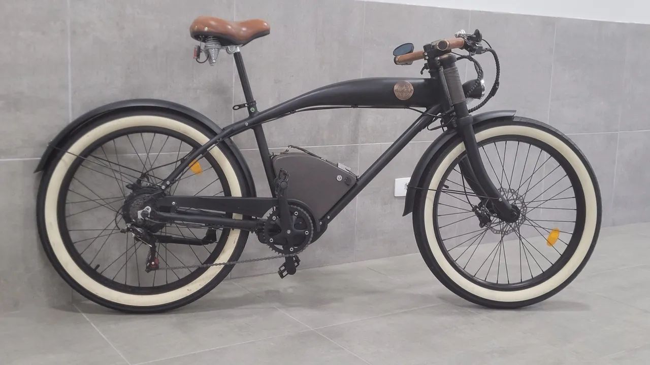 Bicicleta Elétrica - Estilo Vintage - Foto 4