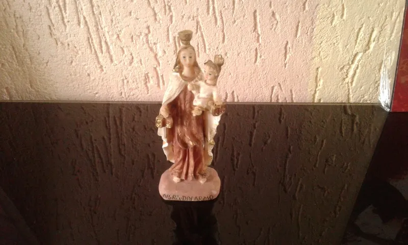 Nossa Senhora do Carmo Estatua Miniatura Decorativa