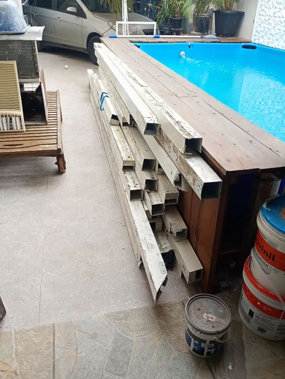 Estrutura de alumínio para Construção ideal para cobertura 