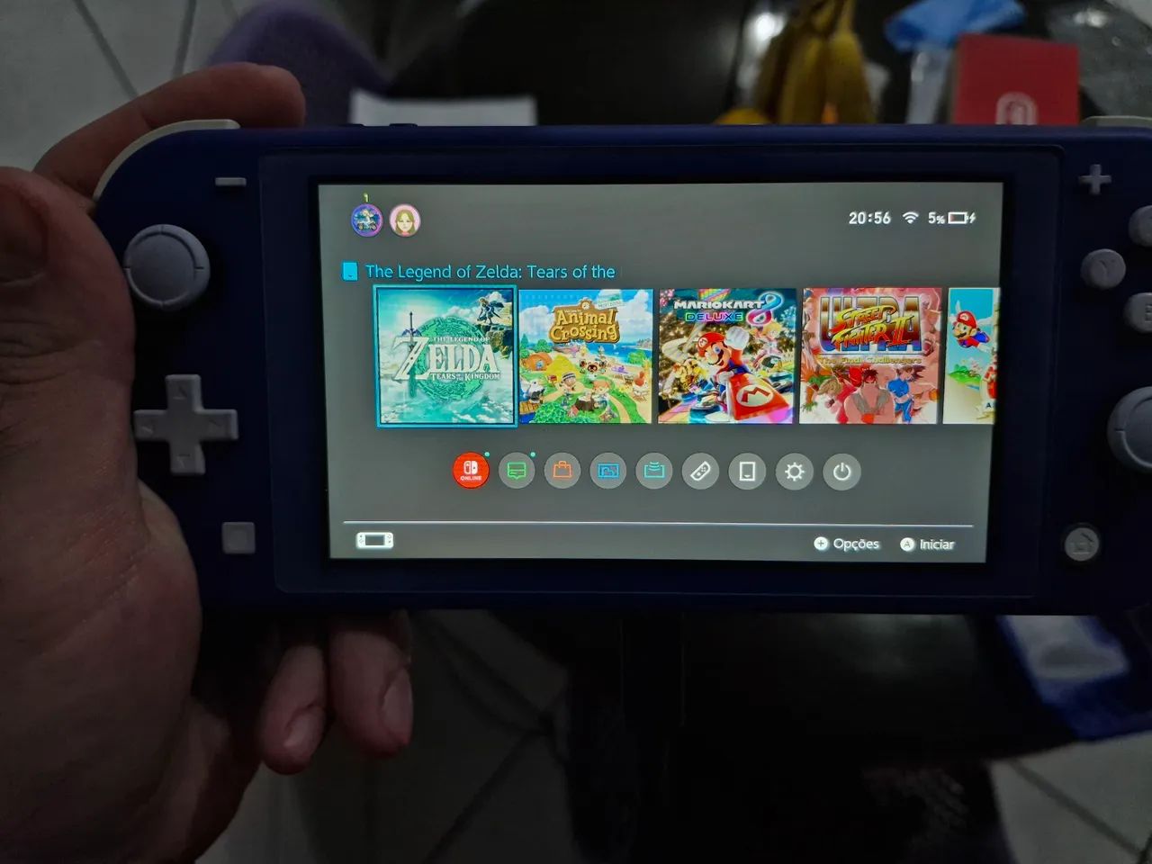 Nintendo Switch Lite Azul - Novo - Foto 4