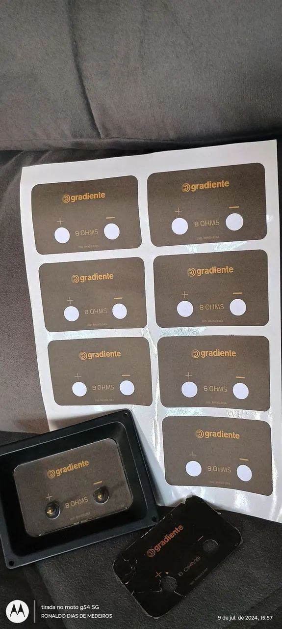 Gradiente master 100 Adesivos para Caixa de Som Gradiente - Foto 2