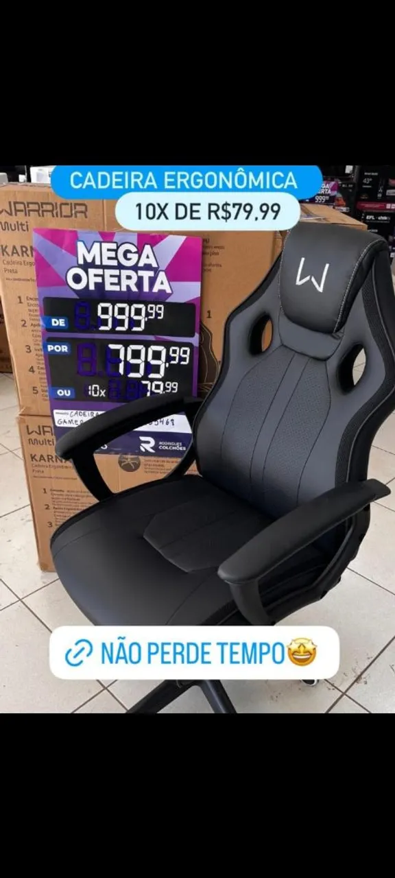 Cadeira Gamer Ergonômica Warrior - Mega Oferta!