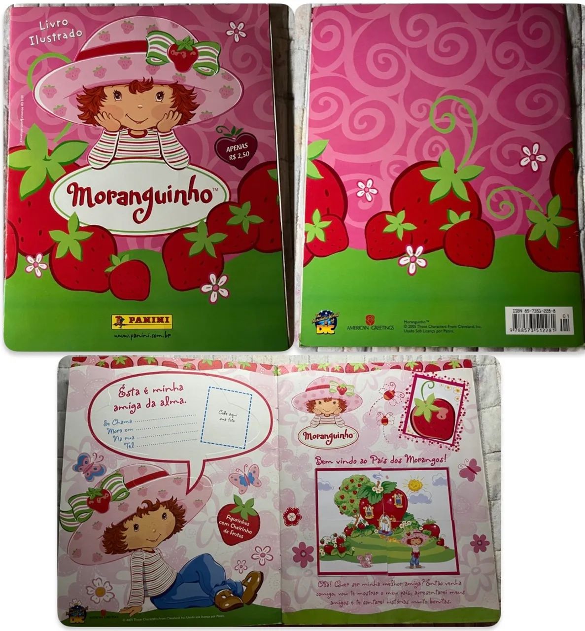 Panini Álbum de figurinha Moranguinho 2005 Completo 