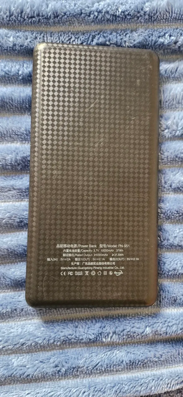 Bateria externa recarregável para smartphones