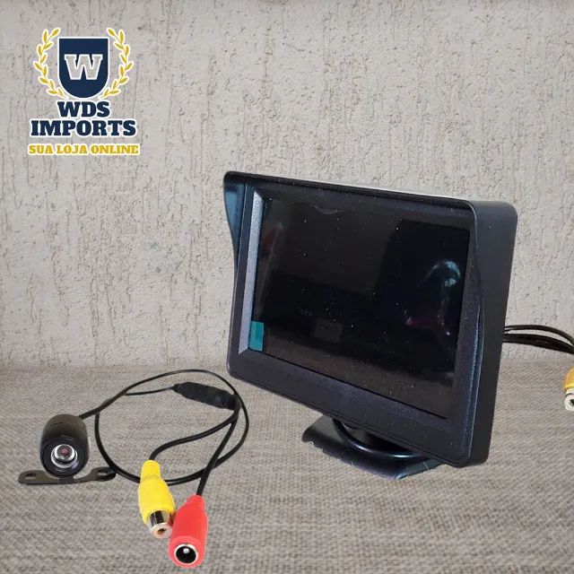 Câmera de ré com Monitor de 4,3"