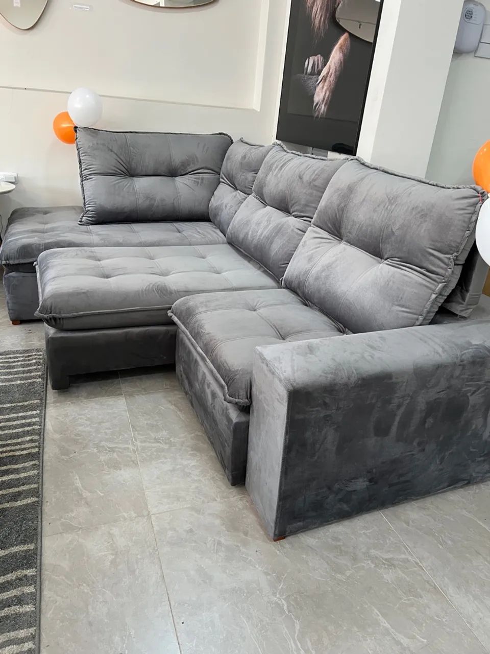 Sofá Retratil com Chaise Molas Ensacadas a partir de 5.990,00