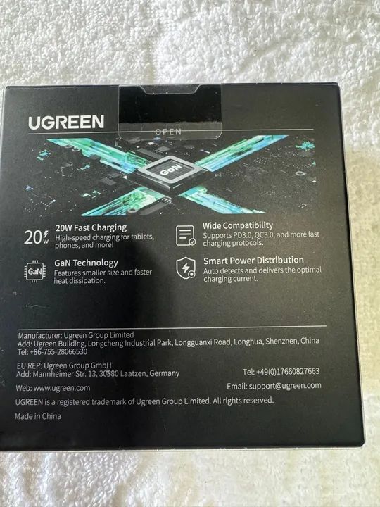 Carregador 20W Nexode Mini UGREEN - Rápido e Potente - Foto 3