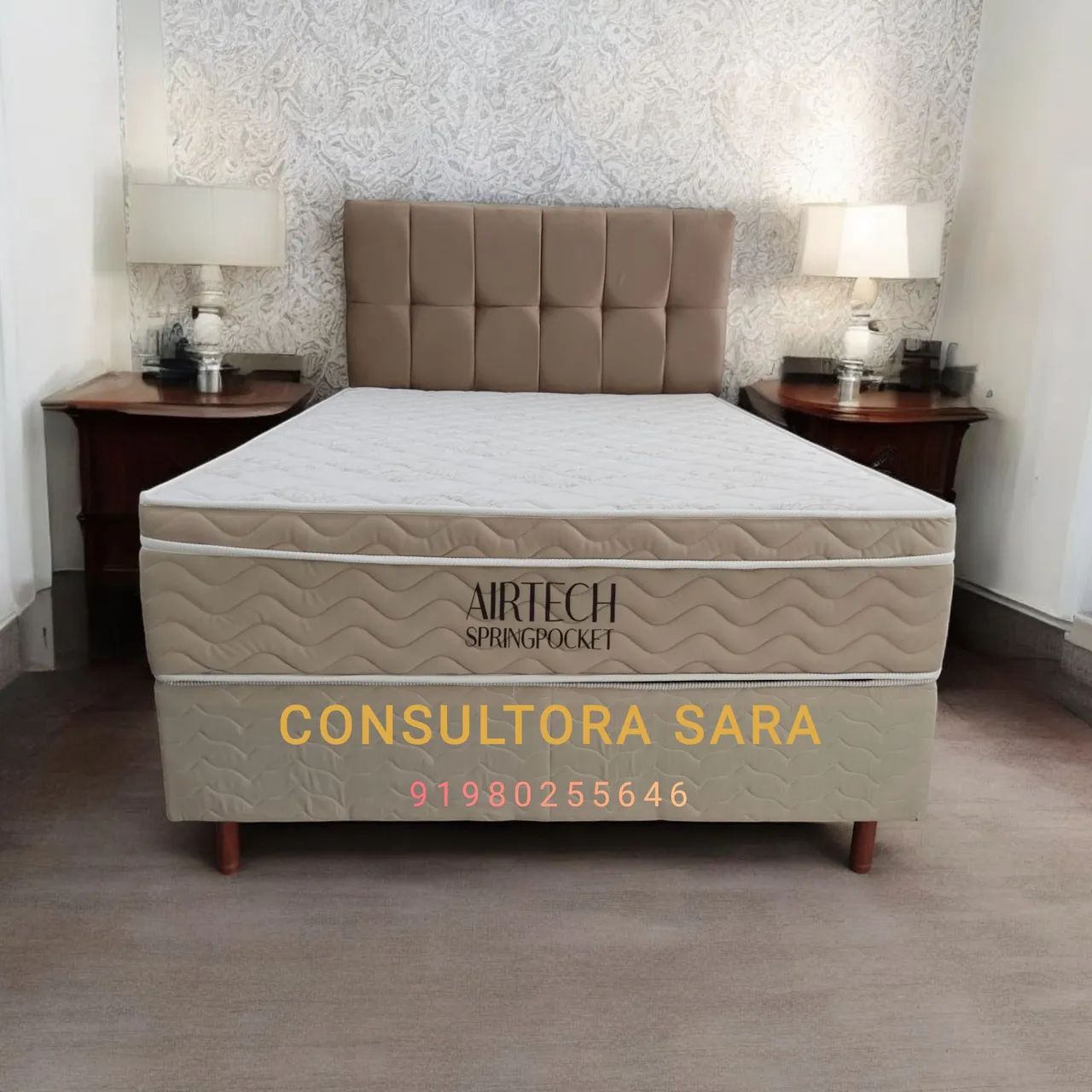 Cama Box Casal Airtech Springpocket