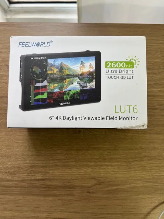 Monitor FeelWorld LUT6 4K novo!