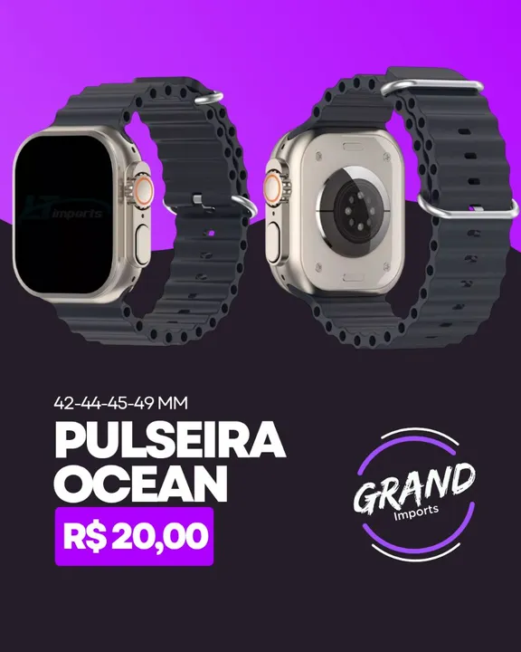 Pulseira Ocean para Smartwatch 42-44-45-49mm